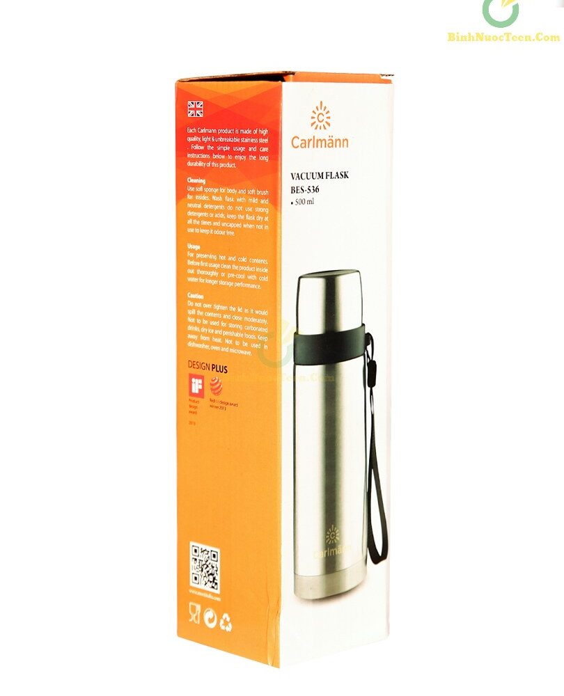 Bình Giữ Nhiệt Carlmann 500ml Nóng Lạnh - BES536 11