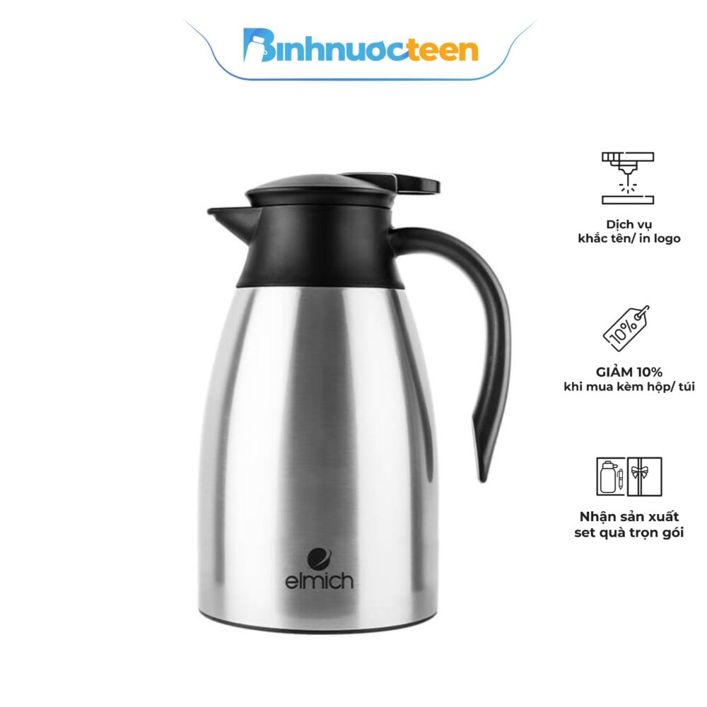 Bình Giữ Nhiệt Elmich 1,5L - 2L Inox 304 EL-368X