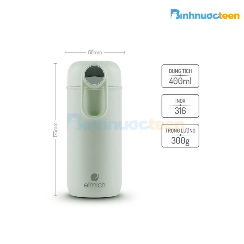 Bình giữ nhiệt Elmich 400ml Inox 316 EL8018 - Binhnuocteen.com