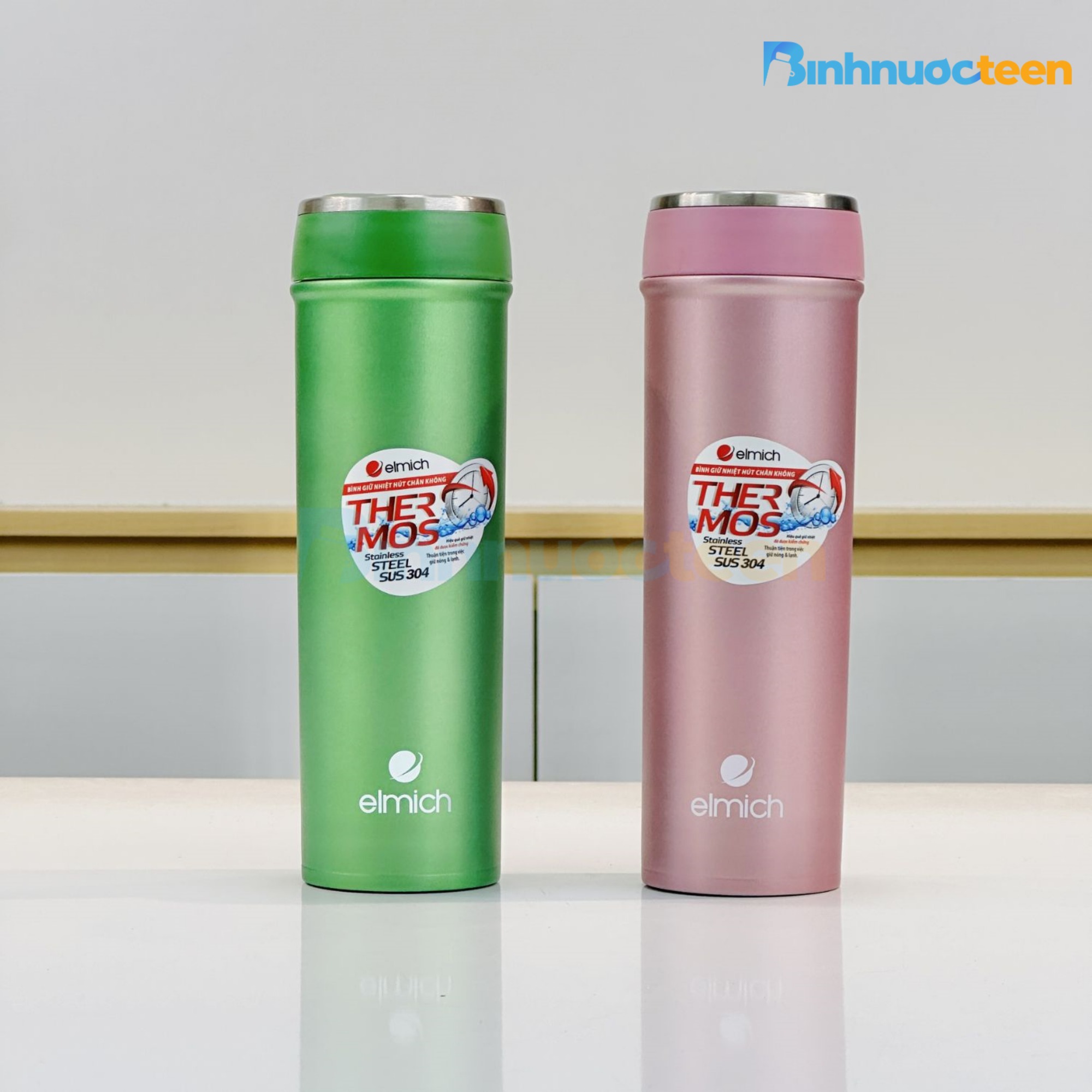 Bình giữ nhiệt Elmich 500ml EL-3687 Inox 304 - Binhnuocteen.com