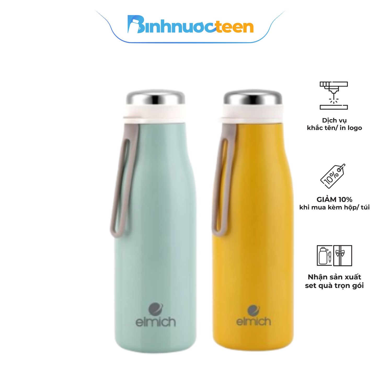 Bình Giữ Nhiệt Elmich EL-8290 500ml Inox 304