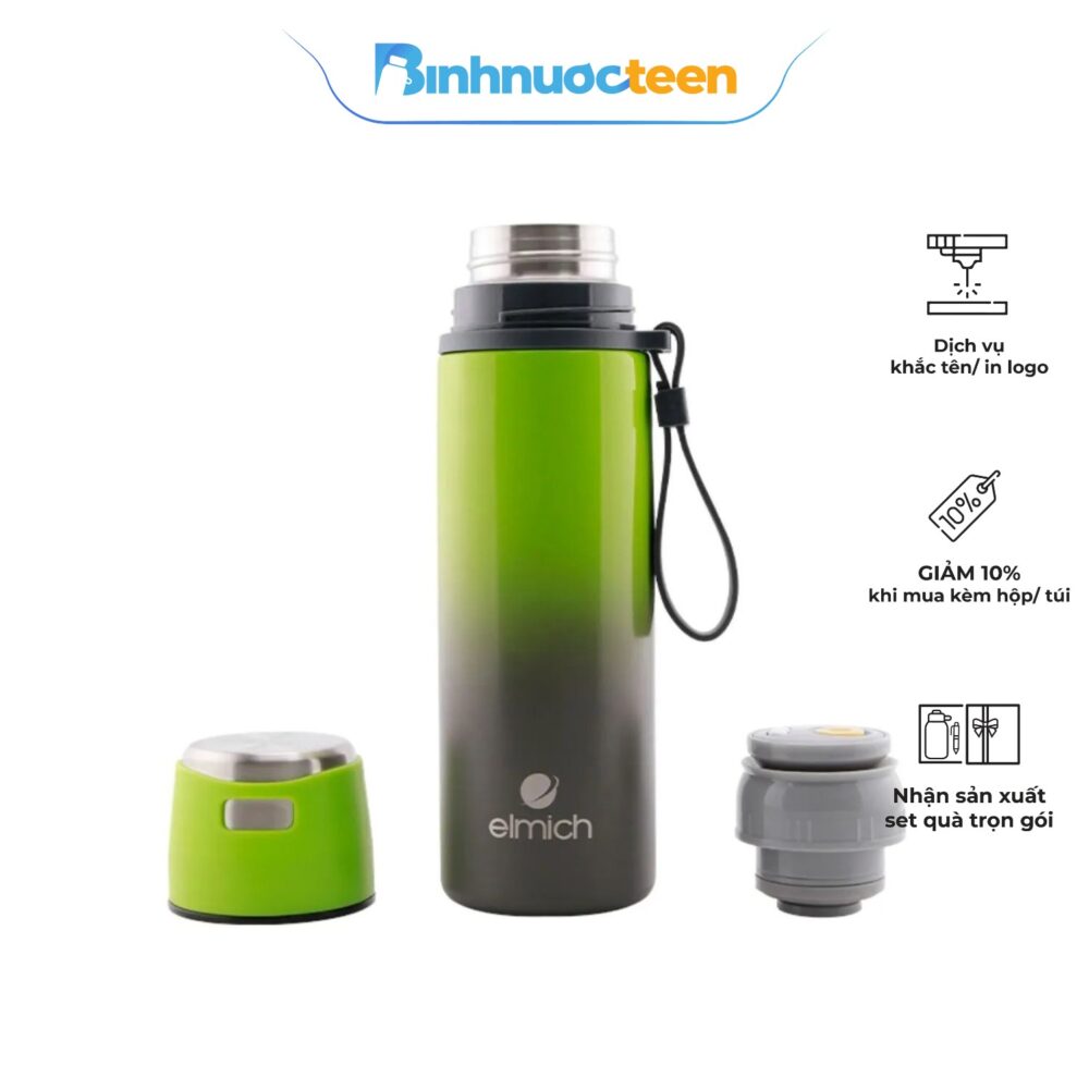 Bình Giữ Nhiệt Elmich 480ml EL8007 Inox 304