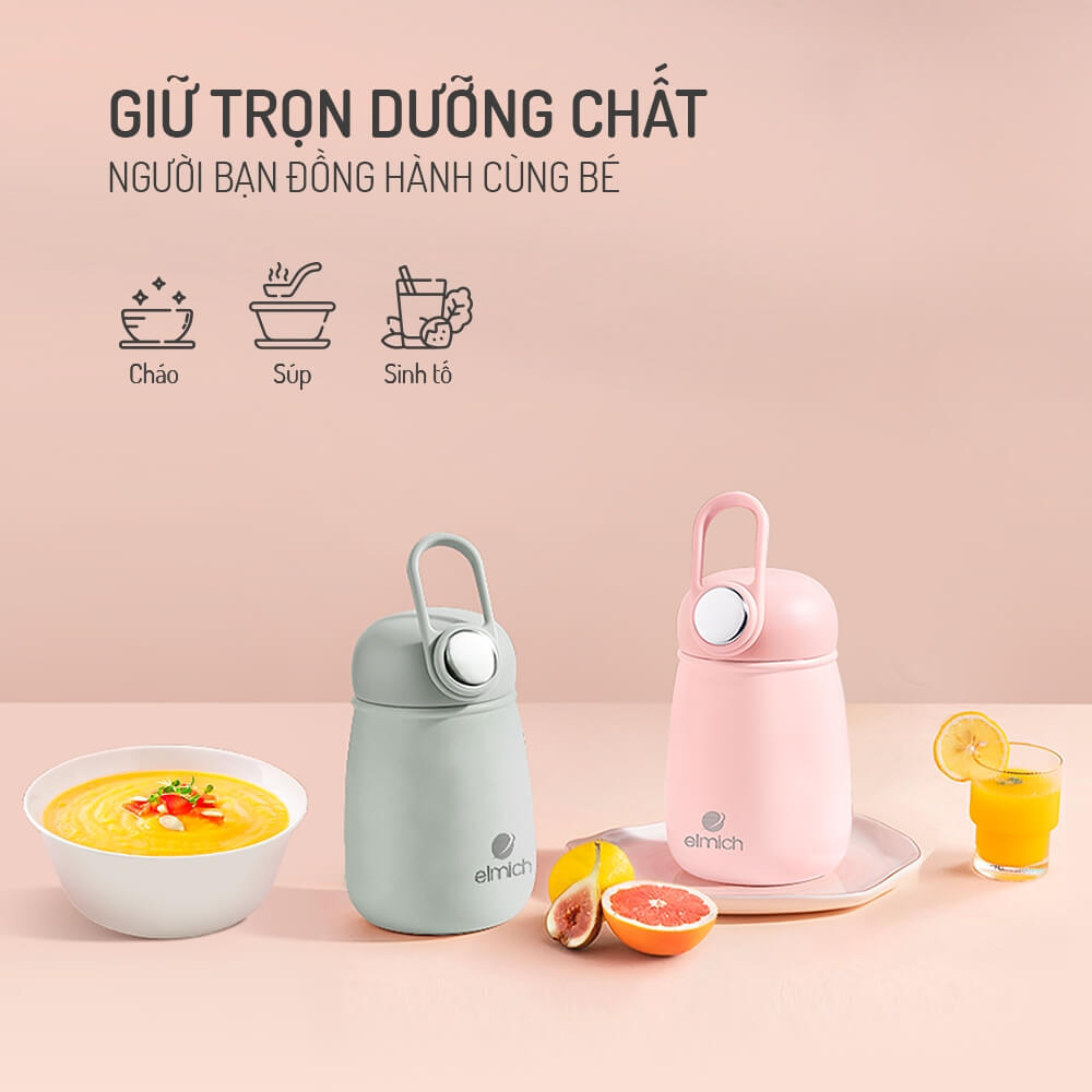 Bình giữ nhiệt Elmich 300ml EL8017 - Binhnuocteen.com
