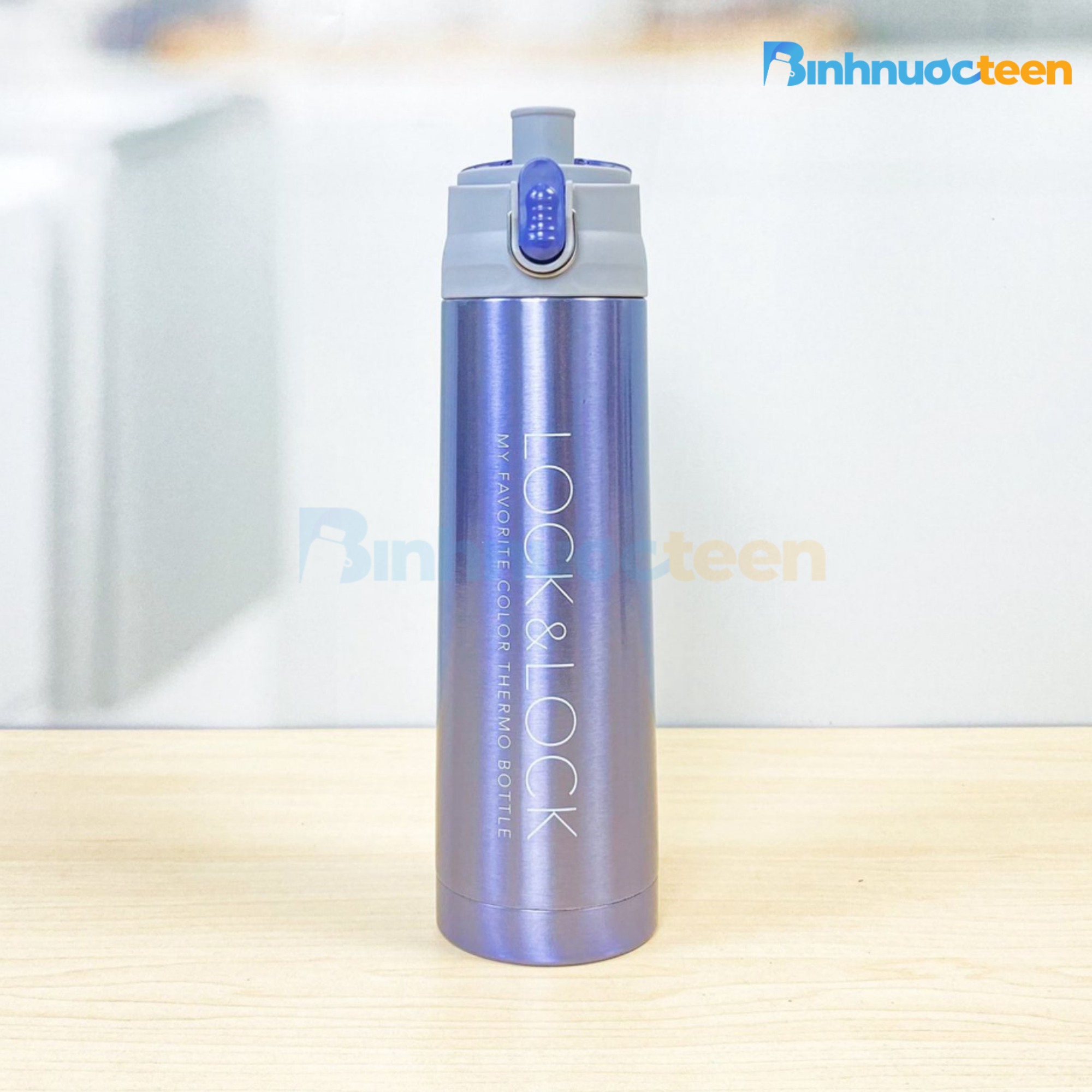 Bình Giữ Nhiệt LocknLock 500ml Vacuum Bottle LHC6800FU - Binhnuocteen.com