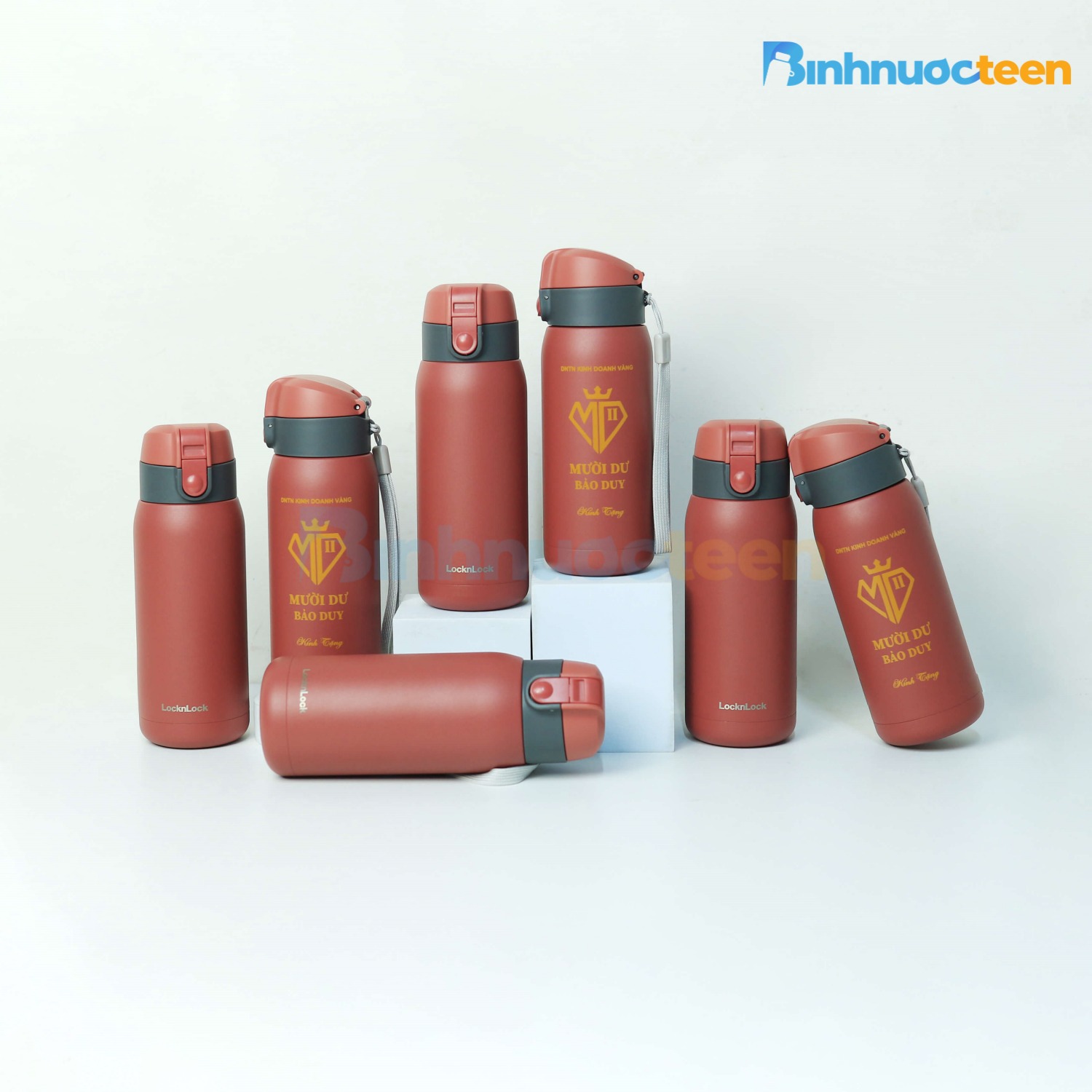 Bình Giữ Nhiệt LocknLock Có Dây Treo 370ml LHC3233 Chubby Tumbler - Binhnuocteen.com