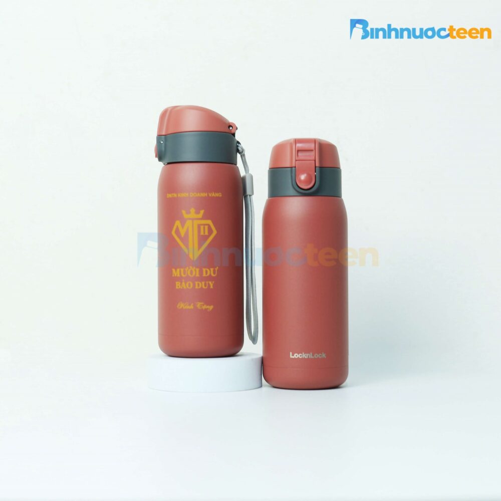 Bình Giữ Nhiệt LocknLock Có Dây Treo 370ml LHC3233 Chubby Tumbler - Binhnuocteen.com