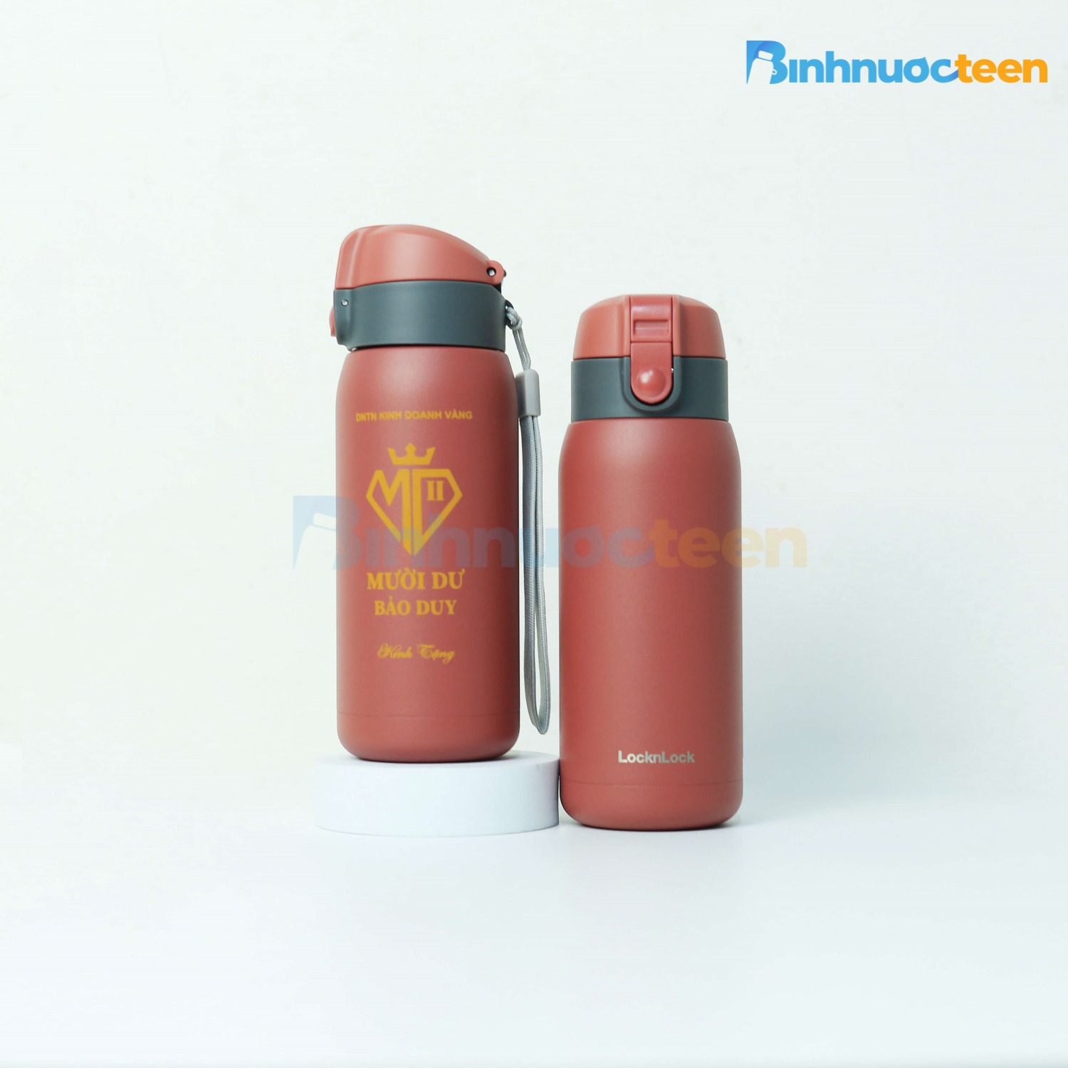 Bình Giữ Nhiệt LocknLock Có Dây Treo 370ml LHC3233 Chubby Tumbler - Binhnuocteen.com