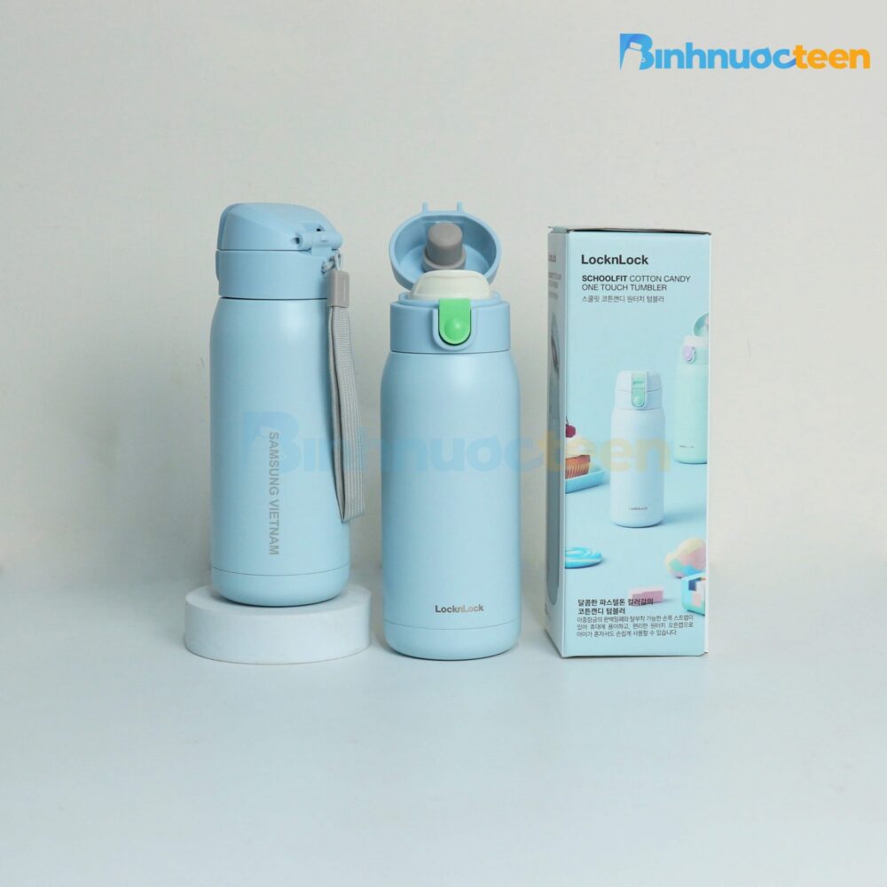 Bình Giữ Nhiệt LocknLock Có Dây Treo 370ml LHC3233 Chubby Tumbler - Binhnuocteen.com