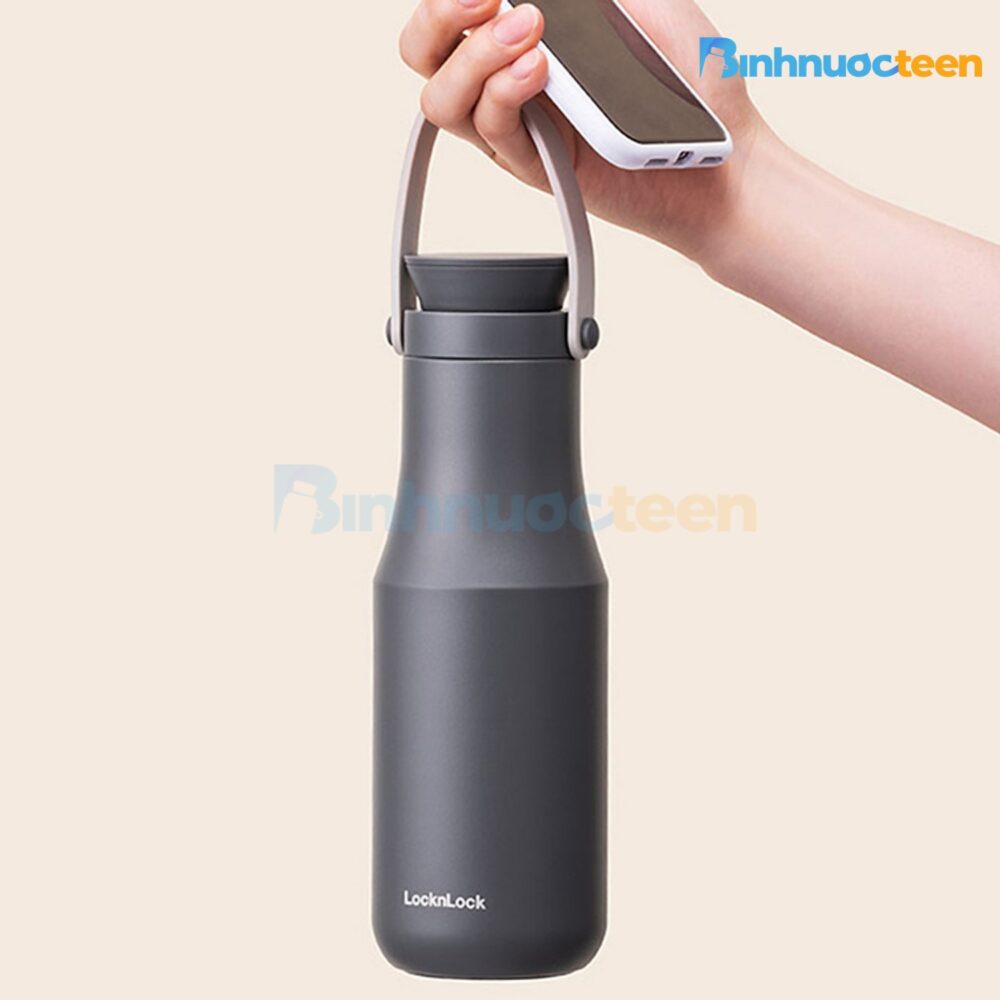 Bình Giữ Nhiệt LocknLock 470ml Có Quai Xách LHC4202 Metro Double - Binhnuocteen.com