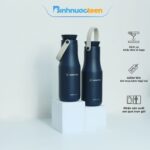 Bình Giữ Nhiệt LocknLock 470ml Có Quai Xách LHC4202 Metro Double