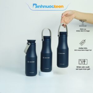 Bình Giữ Nhiệt LocknLock 470ml Có Quai Xách LHC4202 Metro Double