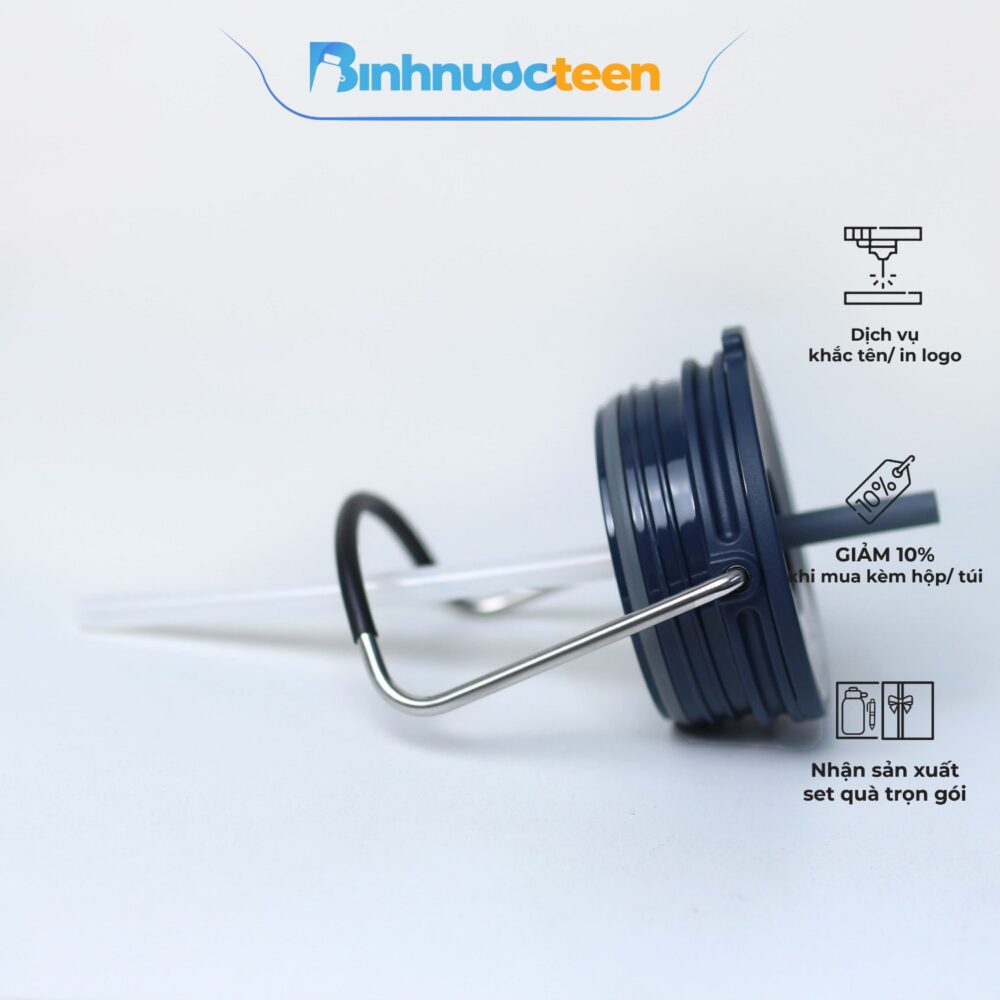 Bình Giữ Nhiệt LocknLock 540ml Bucket Tumbler With Straw LHC4268 Có Ống Hút