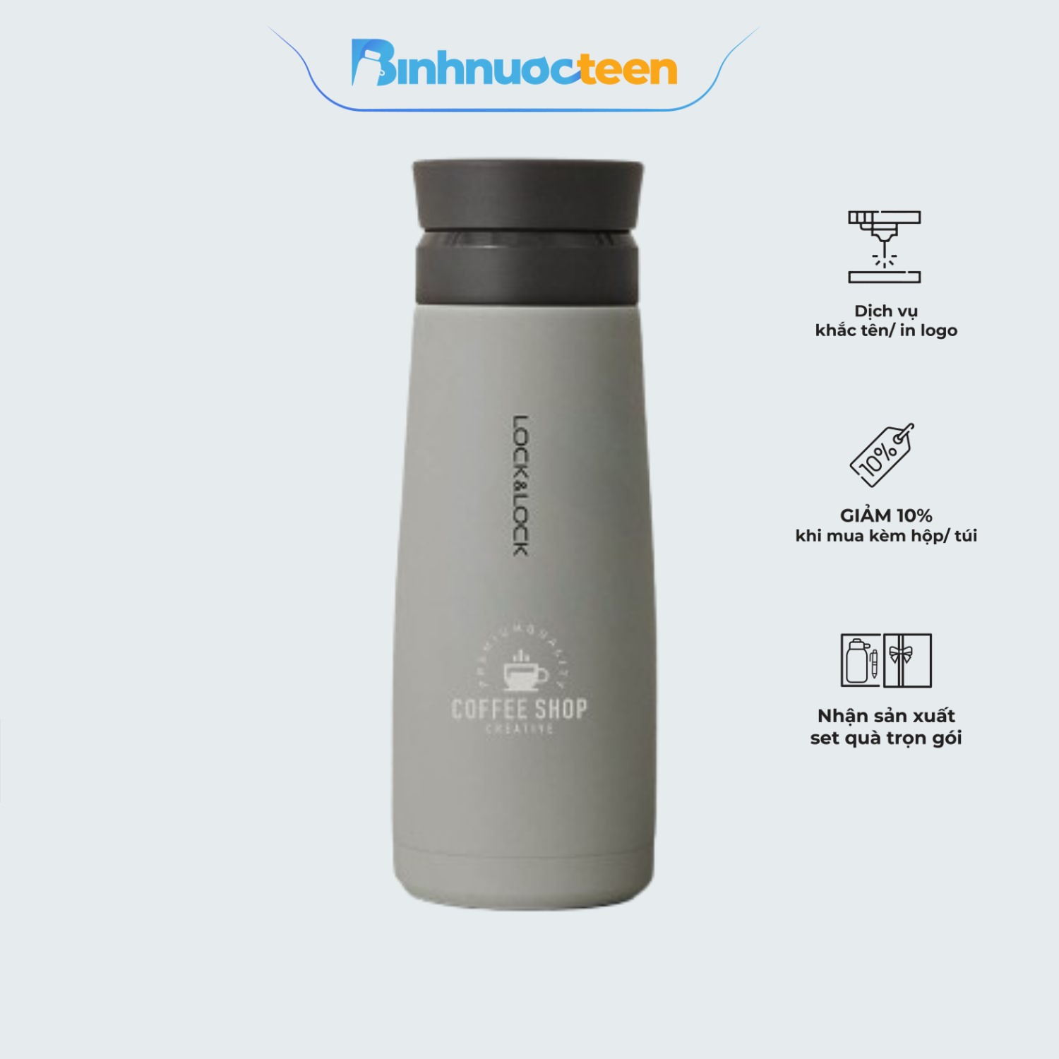 Bình Giữ Nhiệt LocknLock LHC4230 I.D Tumbler Bằng Thép Không Gỉ
