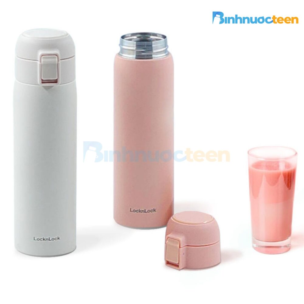 Bình Giữ Nhiệt LocknLock 500ml Point One Touch LHC3255 - Binhnuocteen.com
