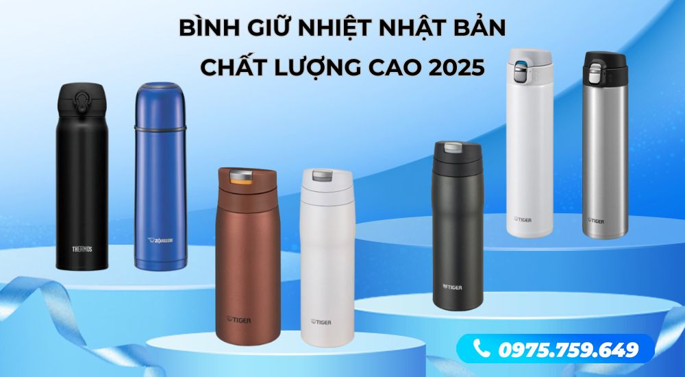 Review 5+ Bình Giữ Nhiệt Cao Cấp Nhật Bản Nên Mua Nhất 2025 - Binhnuocteen.com