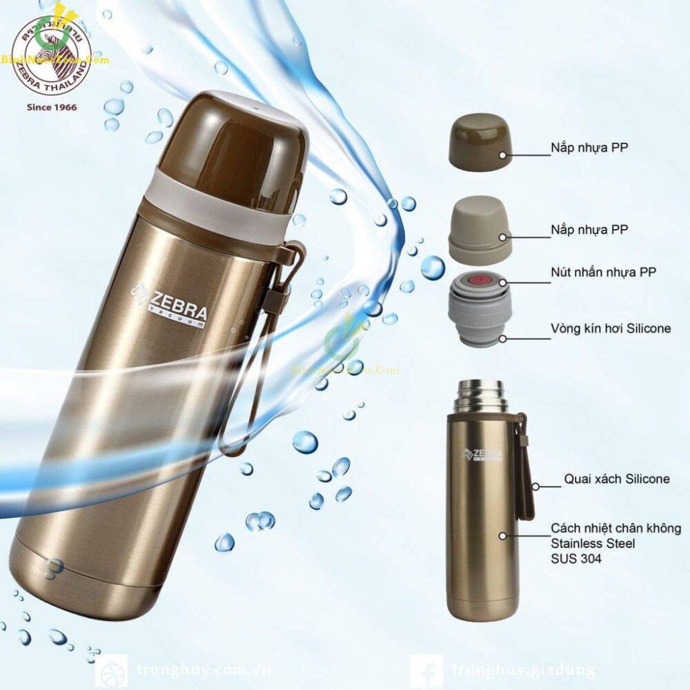 Bình Giữ Nhiệt ZEBRA - 112651 Inox Picnic 500ml 4