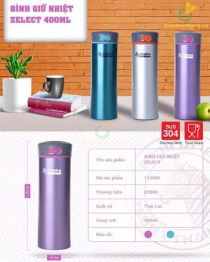 Bình Giữ Nhiệt ZEBRA - 112996 Zelect 400ml 2