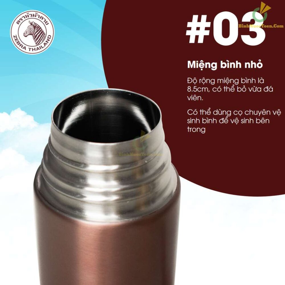 Bình Giữ Nhiệt Zebra Healthy Lifestyle 450ml - 112669 19