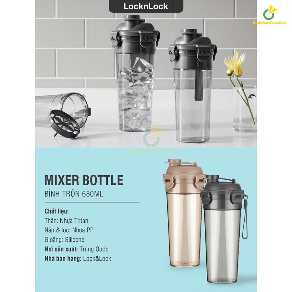 Bình Lắc Lock&Lock Mixer Botte ABF934N 680ml 3