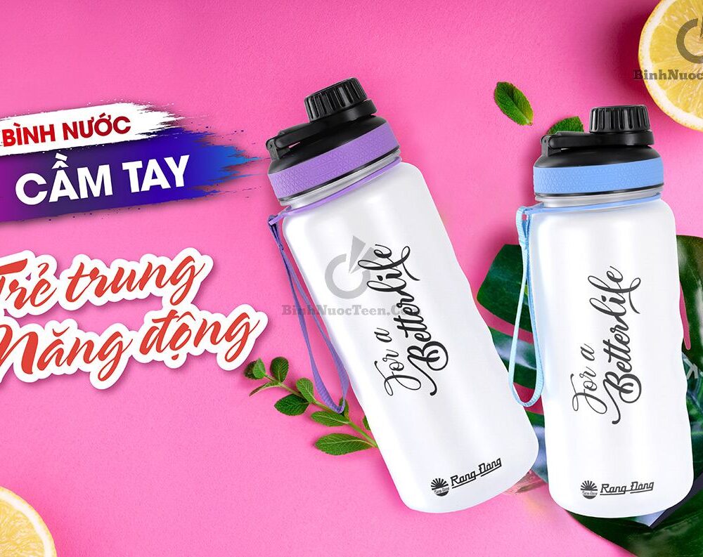 Bình Nước Nhựa Rạng Đông In Logo RD-12PX 1L/1,2L 6
