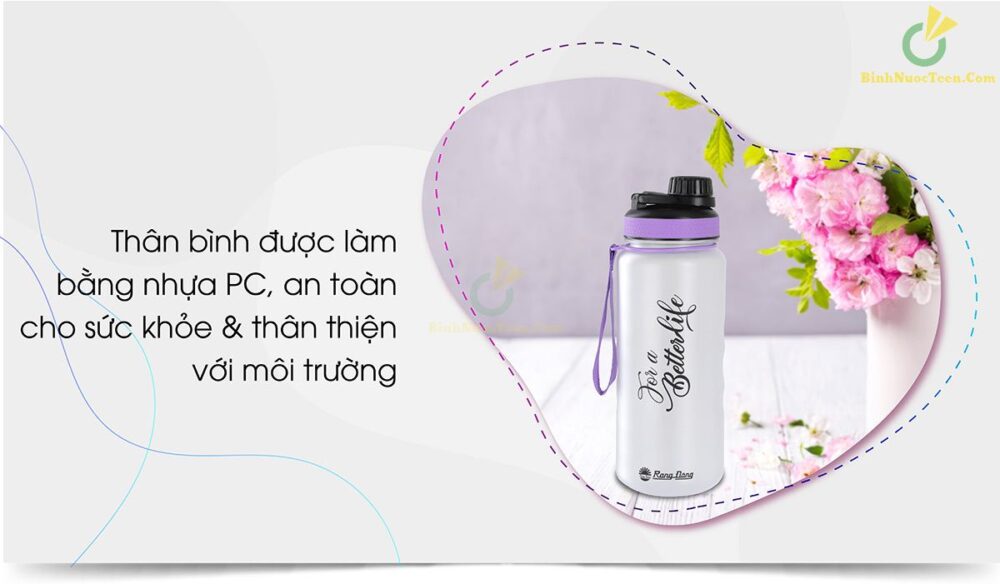 Bình Nước Nhựa Rạng Đông In Logo RD-12PX 1L/1,2L 3