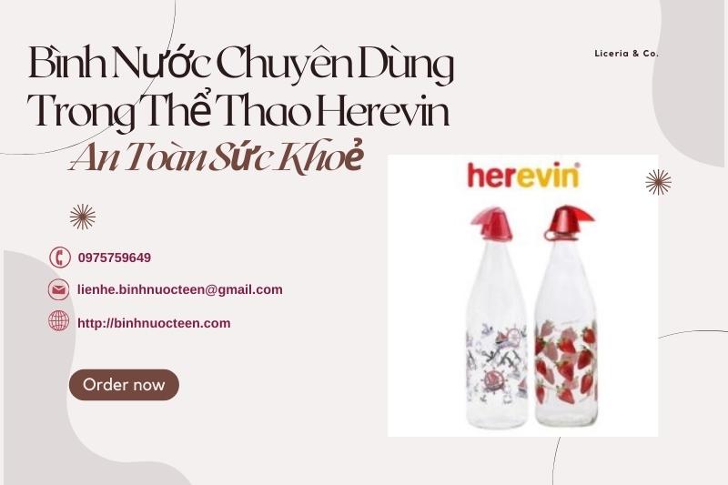 Bình Nước Chuyên Dùng Trong Thể Thao Herevin - An Toàn Sức Khoẻ