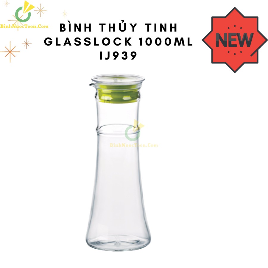 Bình Nước Thủy Tinh Glasslock 1000ml IJ939 In Logo Theo Yêu Cầu 9
