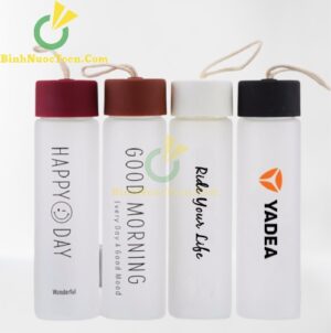 Bình Nước Thuỷ Tinh Có Quai Nắp Borosilicat Cao Cấp 450ml Q024 14