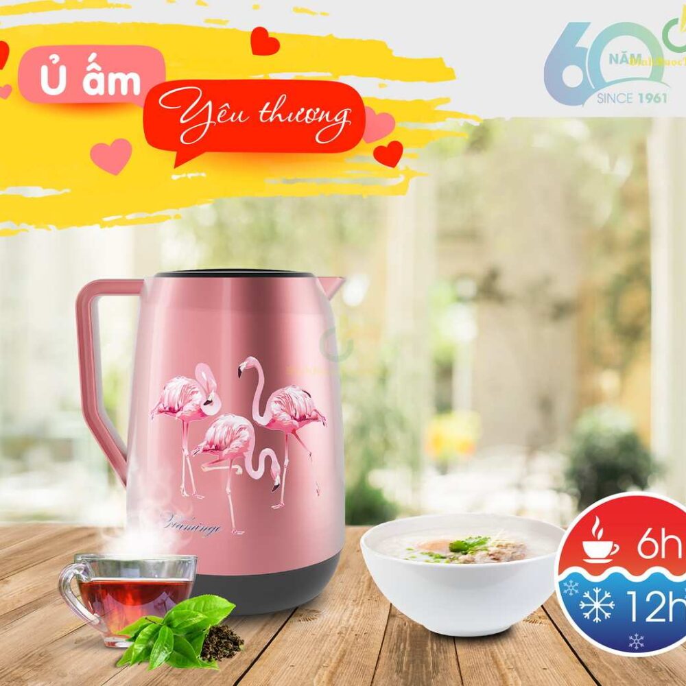 Bình Ủ Rạng Đông 1800N1.T In Logo Theo Yêu Cầu 5