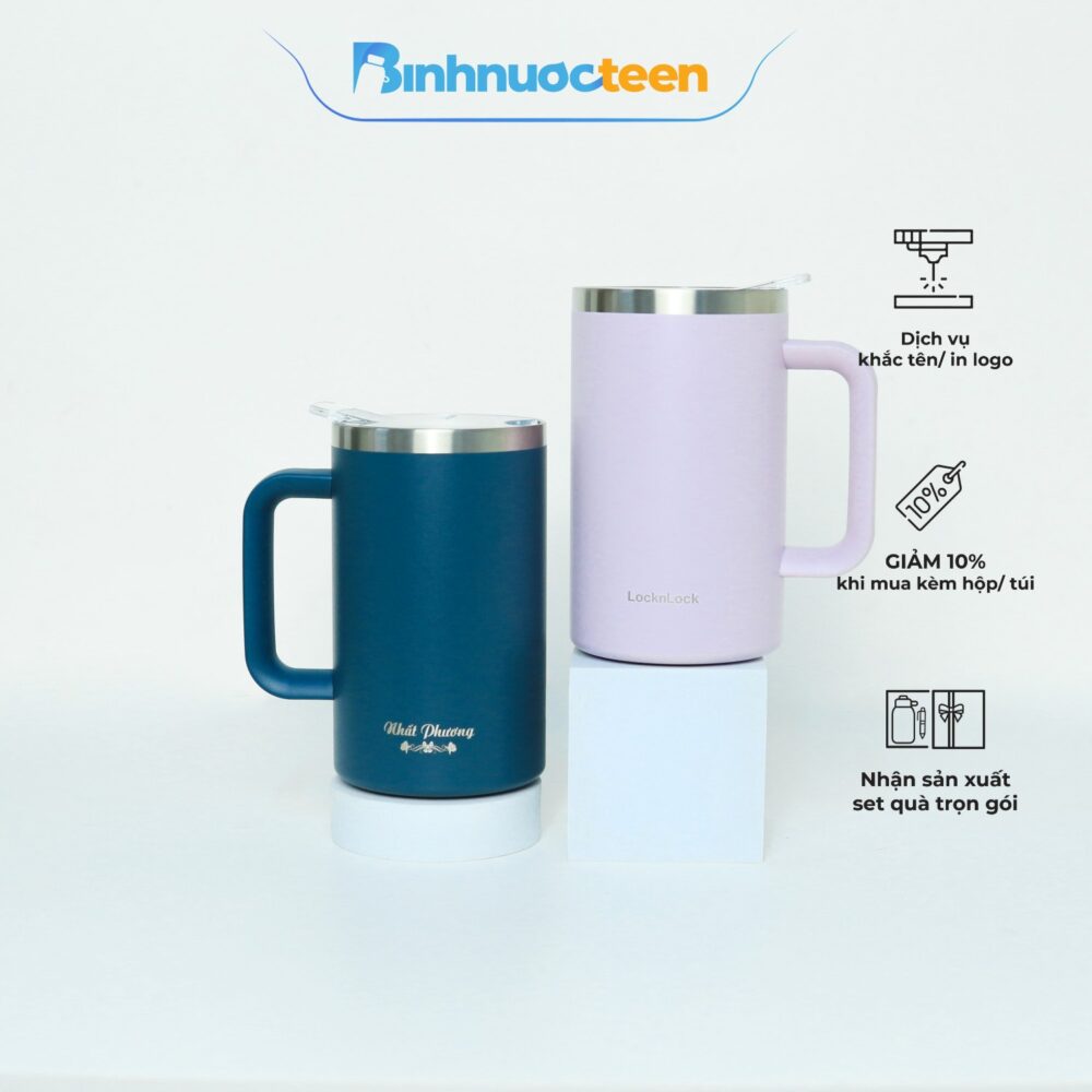 Cốc Giữ Nhiệt LocknLock Flat Table Mug 730ml – LHC4320