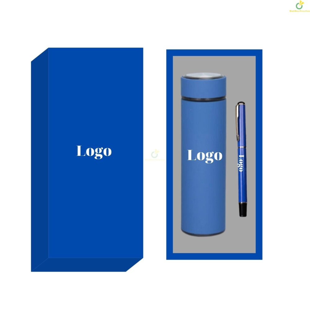 Hộp Âm Dương Đựng Set Bình Giữ Nhiệt Và Bút Ghi Chép In Logo HAD05 3