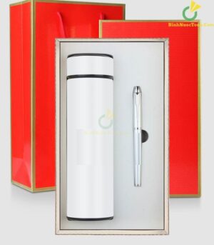 Hộp Âm Dương Đựng Set Bình Giữ Nhiệt Và Bút Ghi Chép In Logo HAD05 4