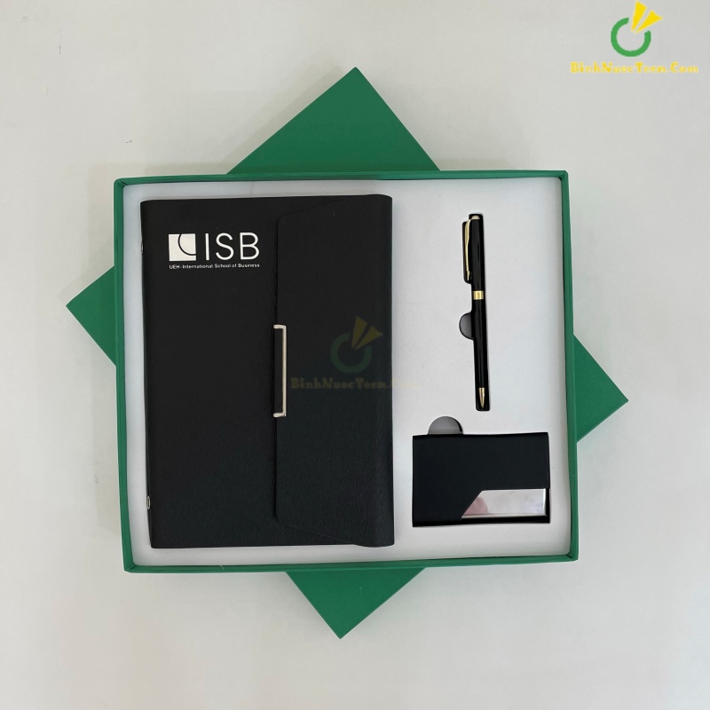 Hộp Âm Dương Đựng Sổ + Bút + Namecard HAD13 In Logo 10