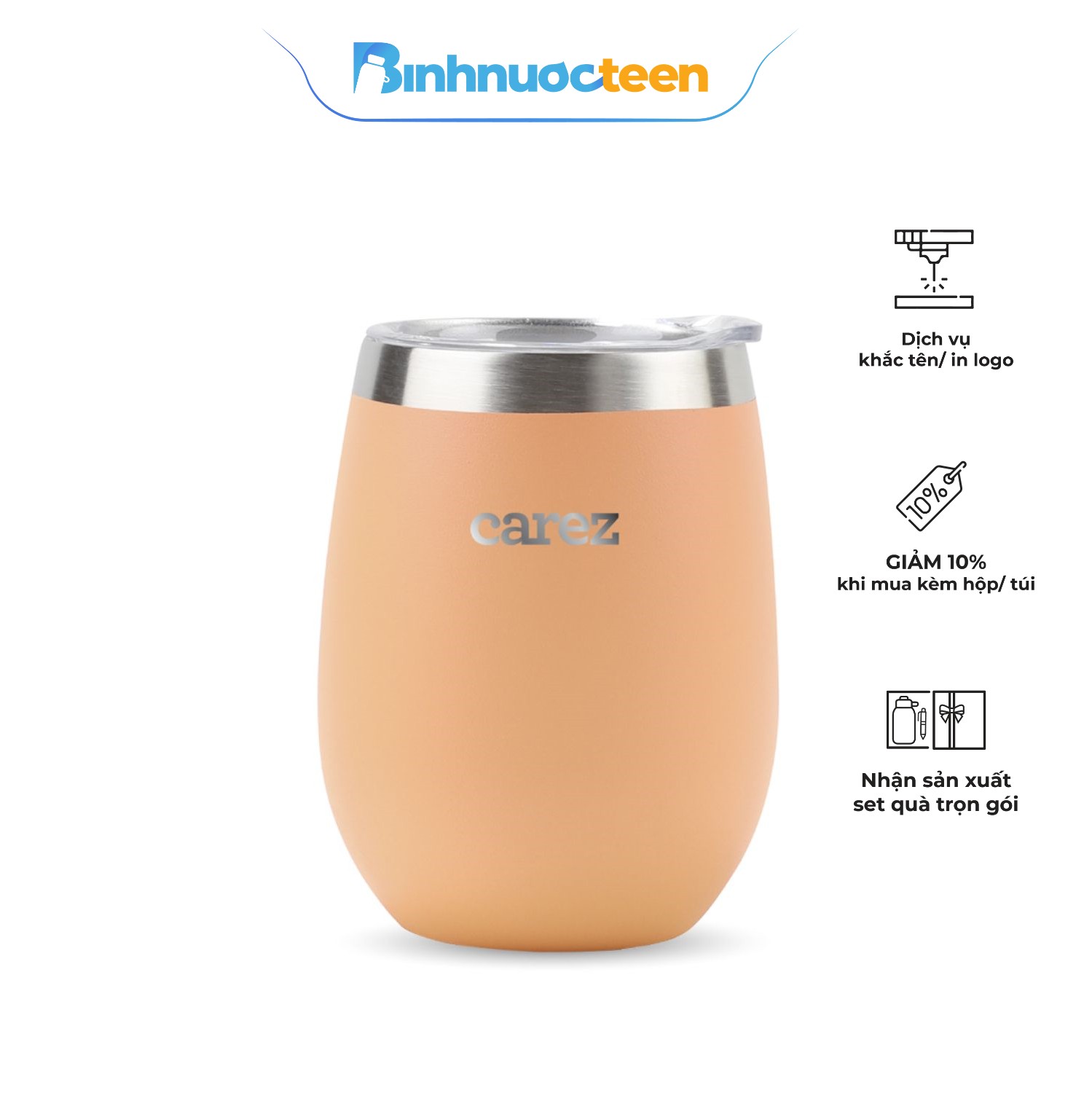 Ly Giữ Nhiệt CAREZ 420ml Inox304 ITC379SO420N