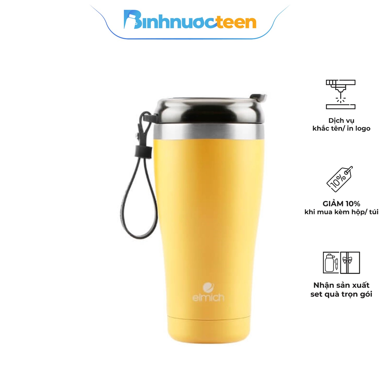 Ly Giữ Nhiệt Elmich Inox 304 EL-8010OL 500ml