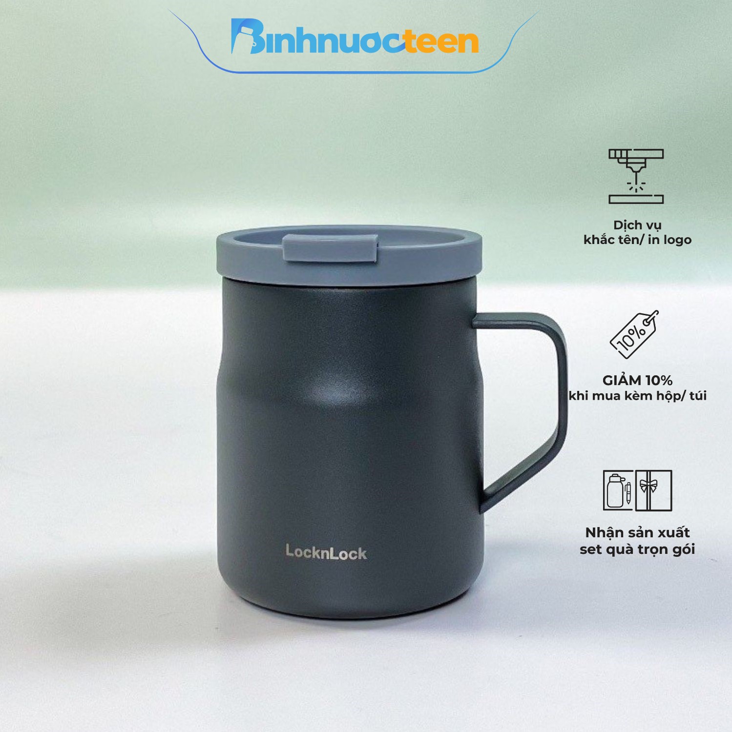 Ly Giữ Nhiệt LocknLock 370ml Metro Mug LHC4262