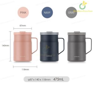Ly Giữ Nhiệt Lock&Lock 475ml Metro Mug LHC4263