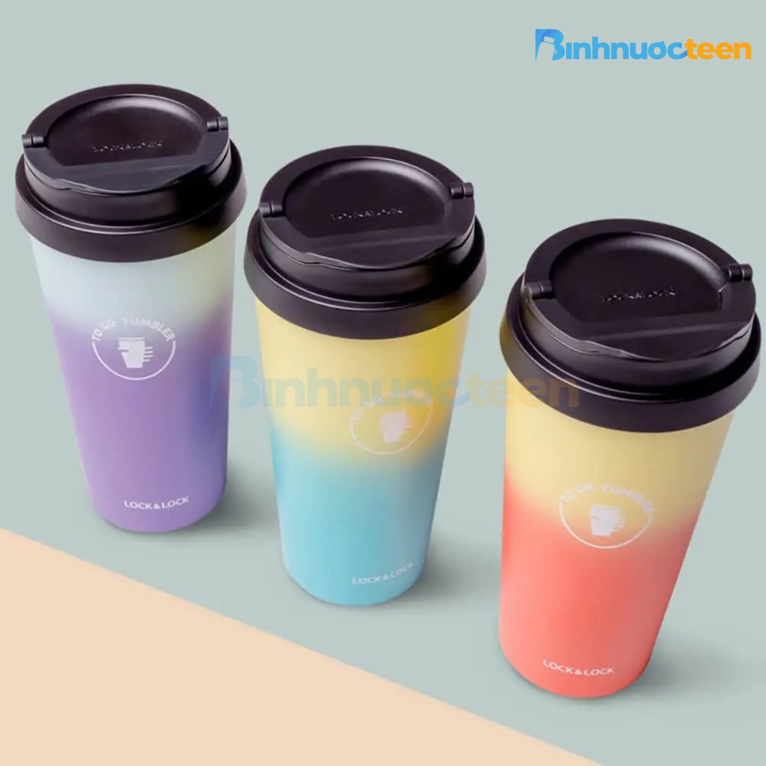 Ly Giữ Nhiệt LocknLock Clip Tumbler LHC4151 (540ml) Two-Tone mẫu mới - Binhnuocteen.com