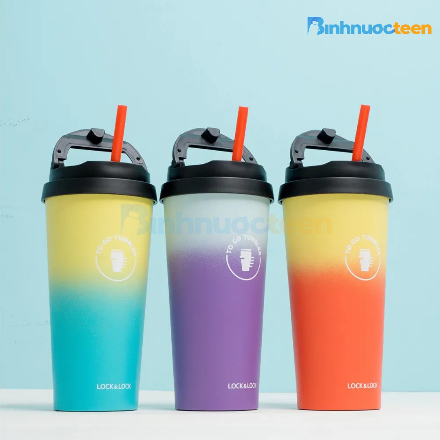 Ly Giữ Nhiệt LocknLock Clip Tumbler LHC4151 (540ml) Two-Tone mẫu mới - Binhnuocteen.com