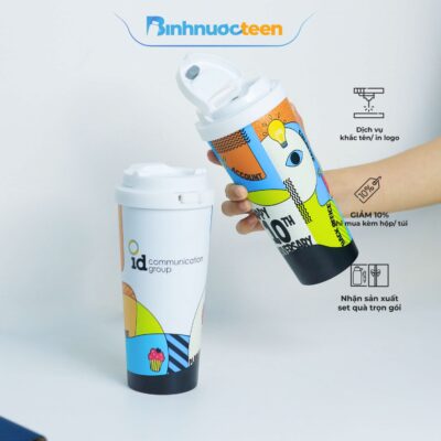 Ly Giữ Nhiệt LocknLock 550ml Energetic One Touch Tumbler LHC3249