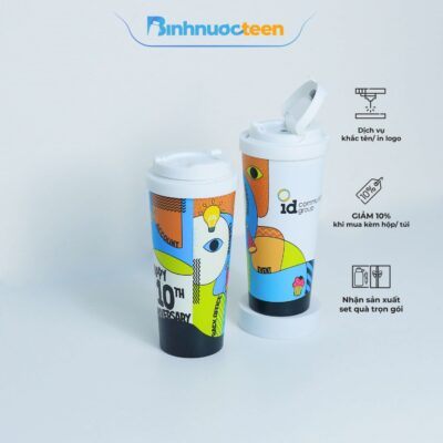 Ly Giữ Nhiệt LocknLock 550ml Energetic One Touch Tumbler LHC3249