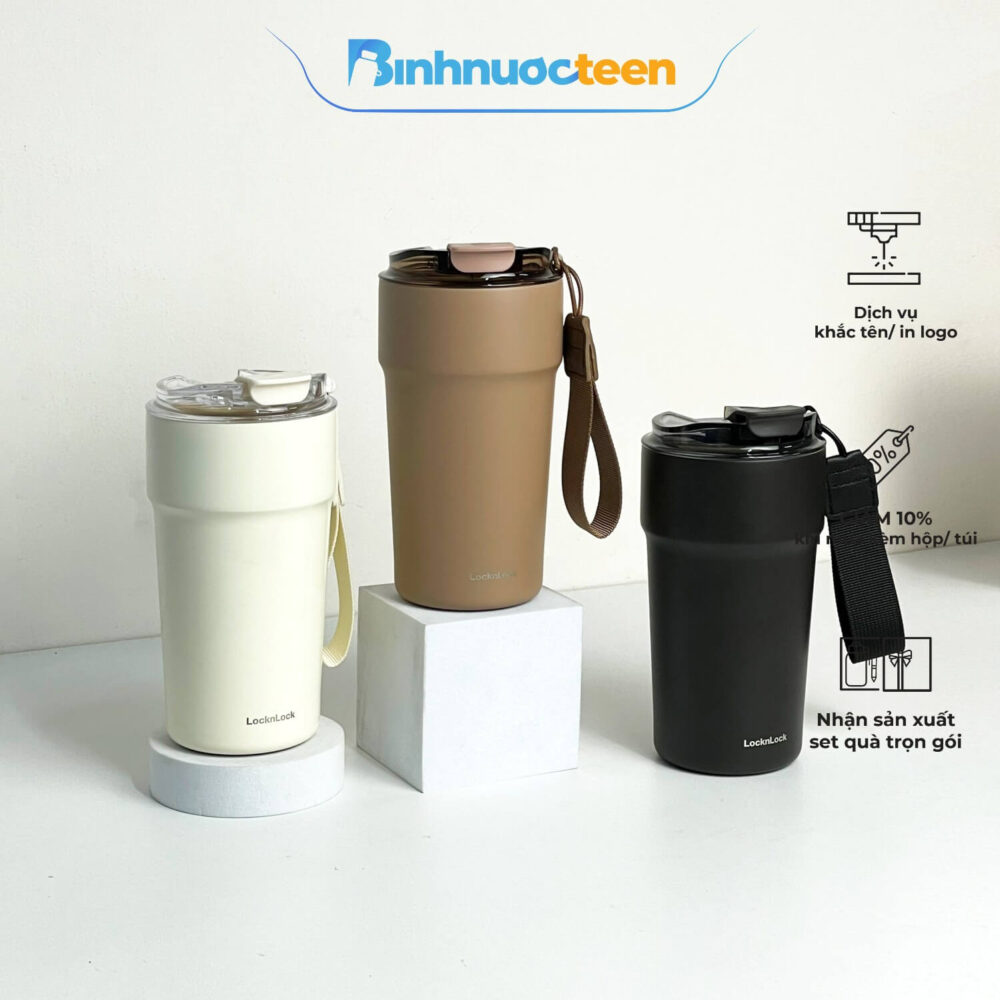 Ly Giữ Nhiệt LocknLock 500ml Metro Cafe Tumbler LHC4357