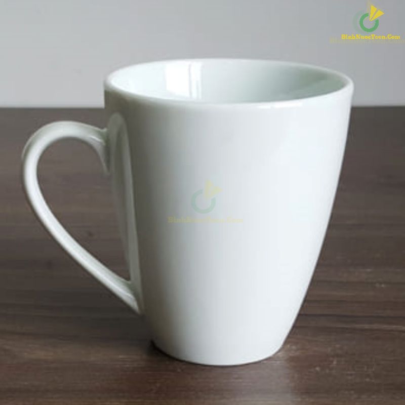 Ly Sứ Bát Tràng Trắng Thóp S3 LS106 In Logo Theo Yêu Cầu
