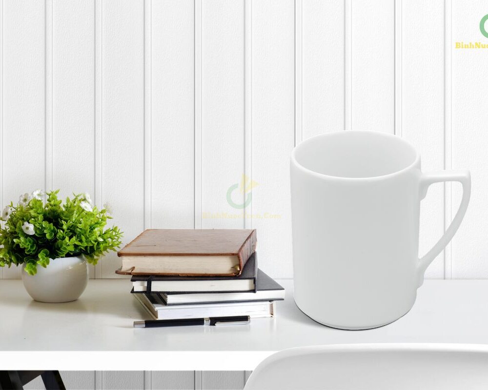 Ly Sứ Minh Long Quai Số 7 Jasmine Trắng - 0.33L 7