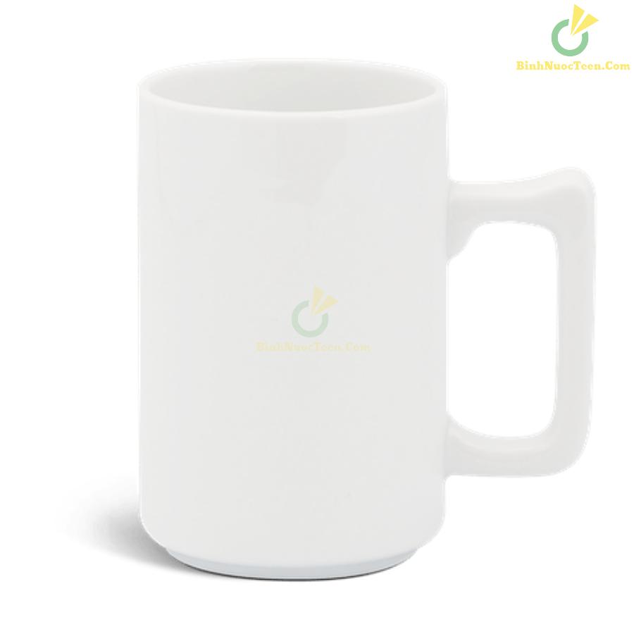 Ly Sứ Minh Long Trắng Quai Vuông 0.52 L - Jasmine - Trắng 6