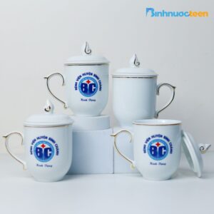 Ly sứ Bát Tràng quà tặng, in logo theo yêu cầu giá rẻ