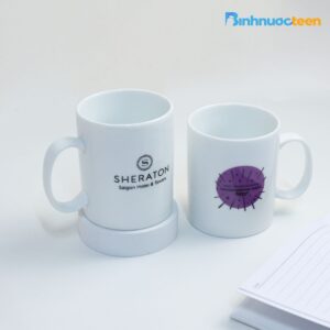 Ly sứ Bát Tràng quà tặng, in logo theo yêu cầu giá rẻ