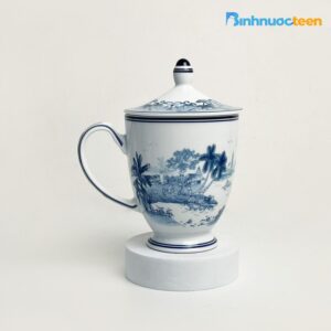 Ly sứ Minh Long in logo, quà tặng doanh nghiệp cao cấp