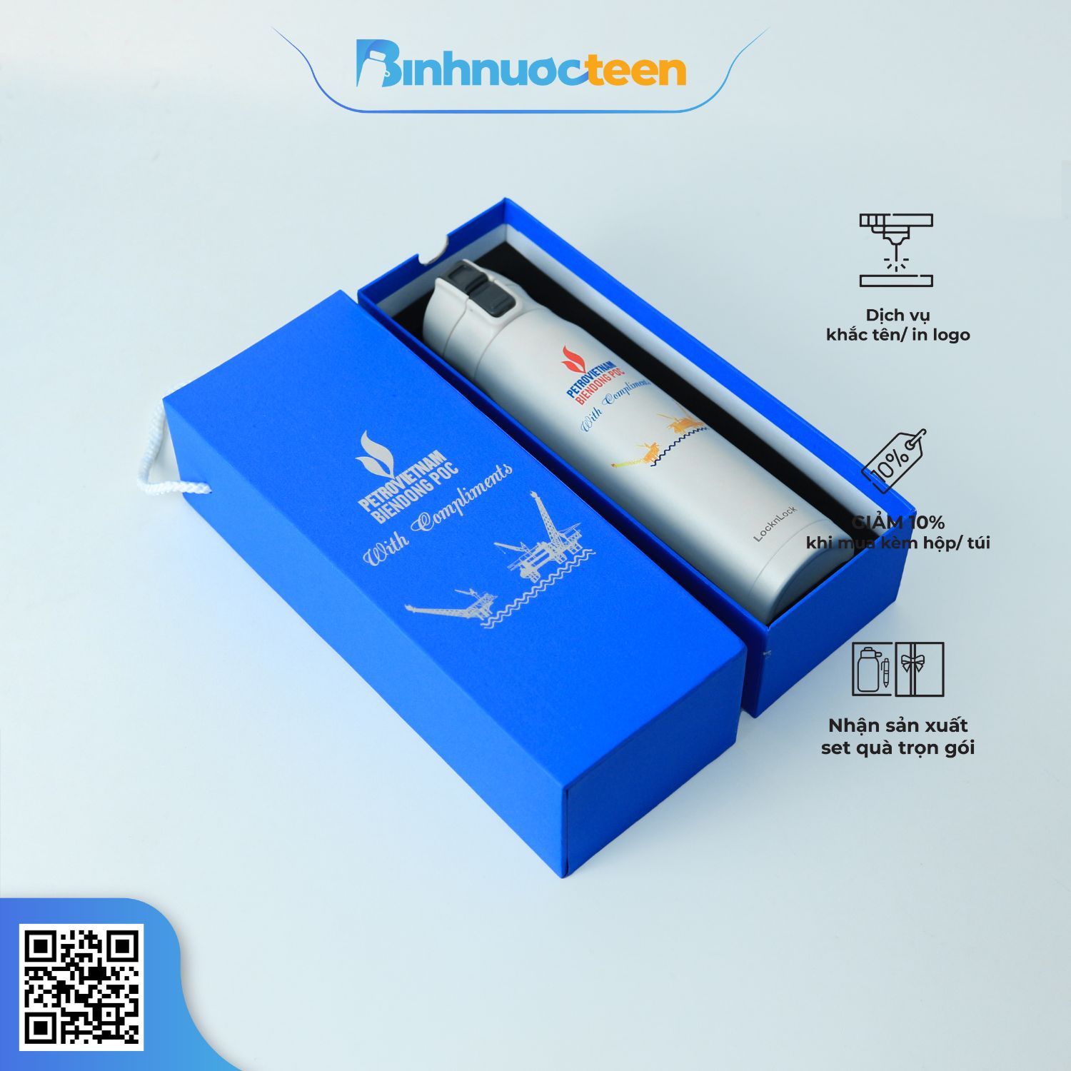Set Quà Tặng Bình LocknLock + Hộp SQT142