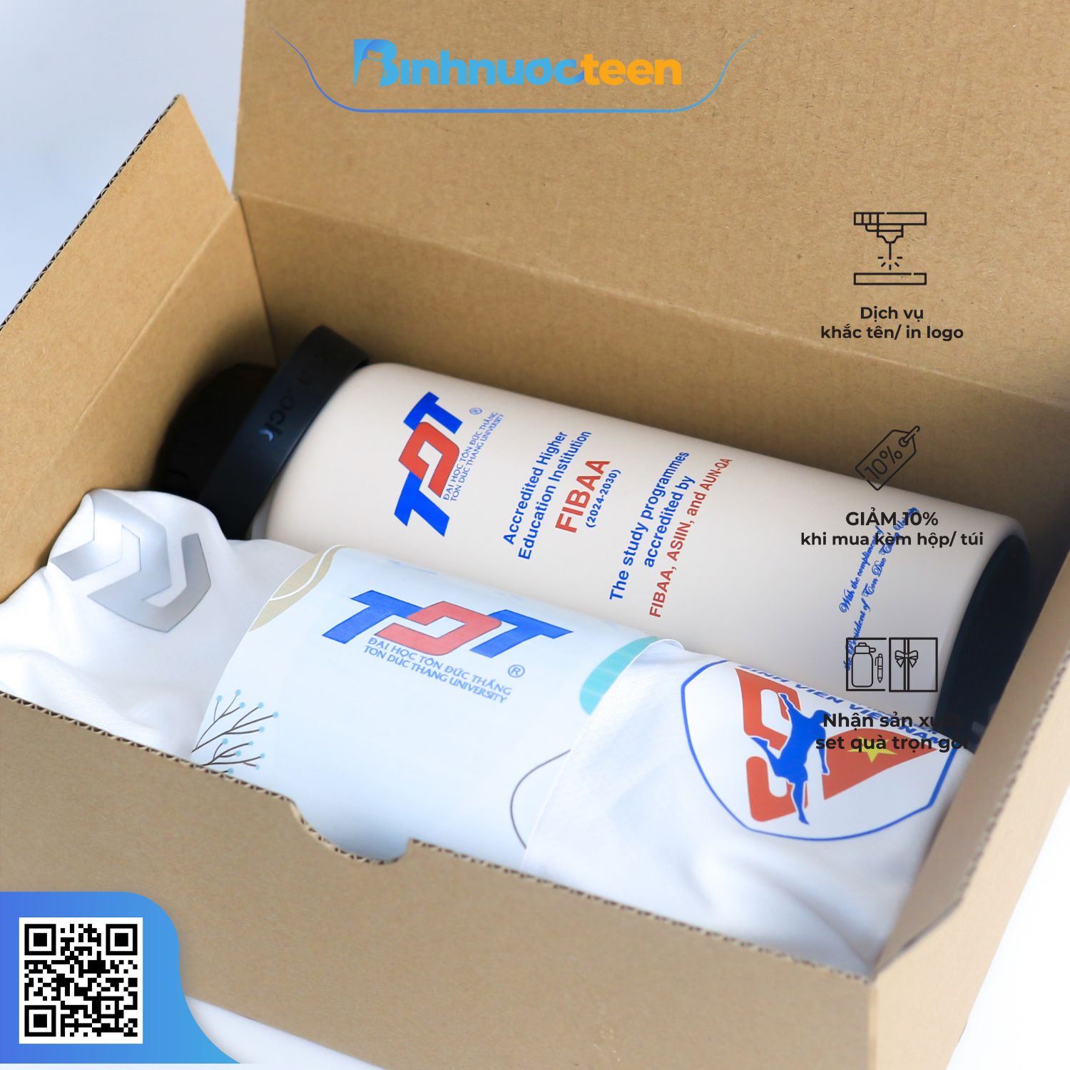 Set Quà Tặng Bình Giữ Nhiệt + Áo SQT165